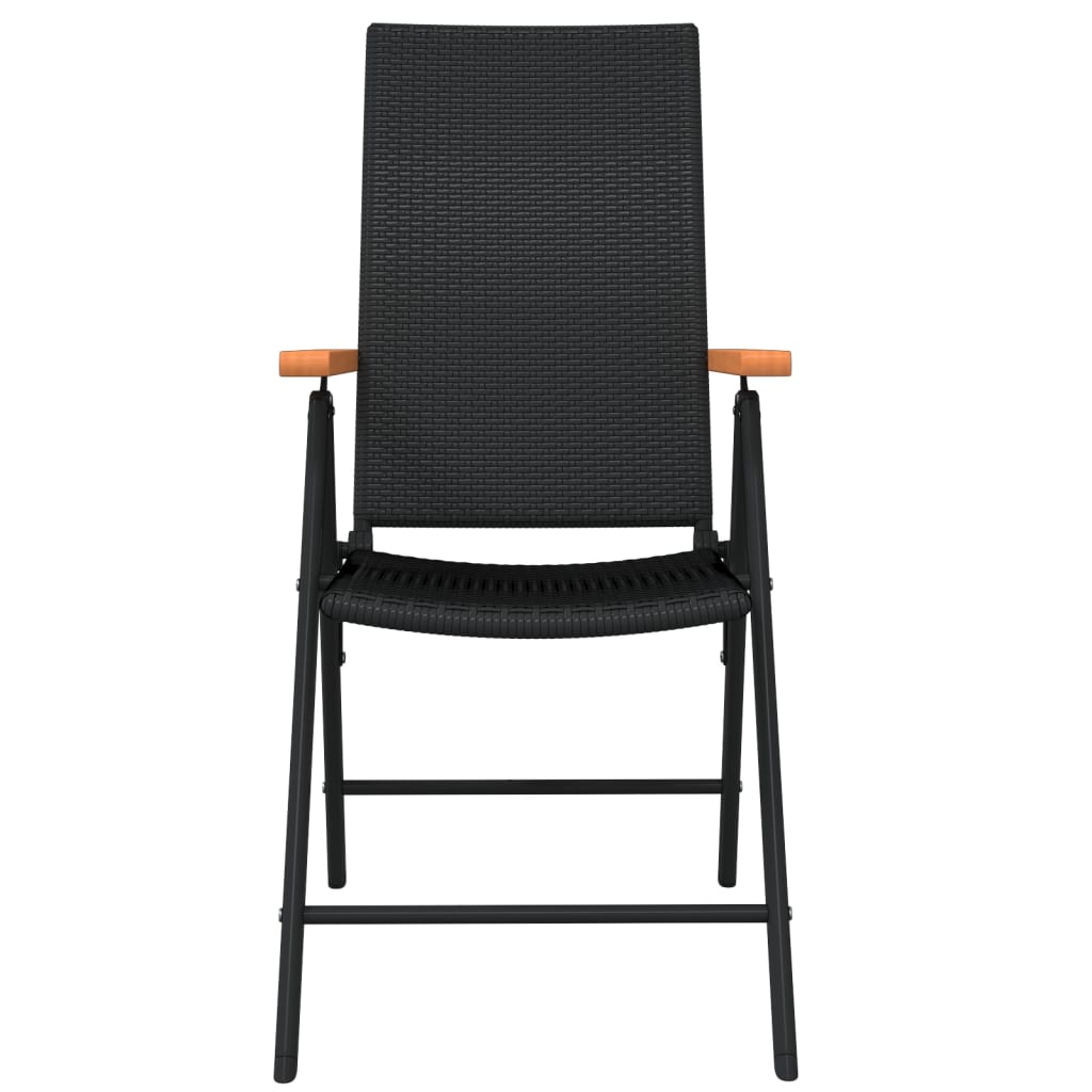 Set de servit masa pentru grădină, 5 piese, negru GartenMobel Dekor