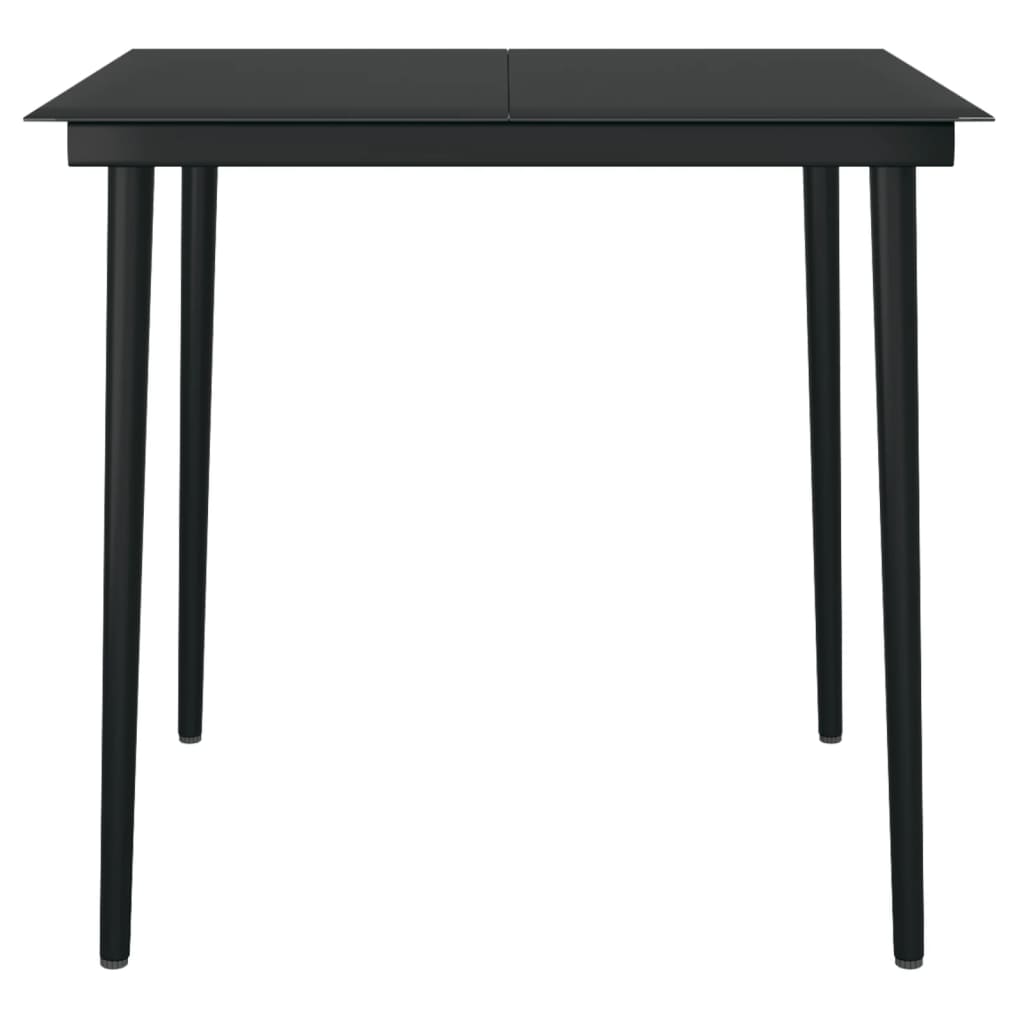 Set de servit masa pentru grădină, 5 piese, negru GartenMobel Dekor