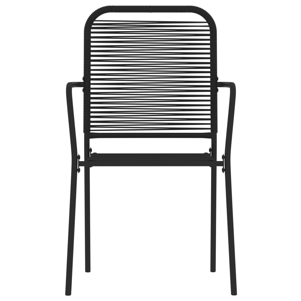 Set de servit masa pentru grădină, 5 piese, negru GartenMobel Dekor
