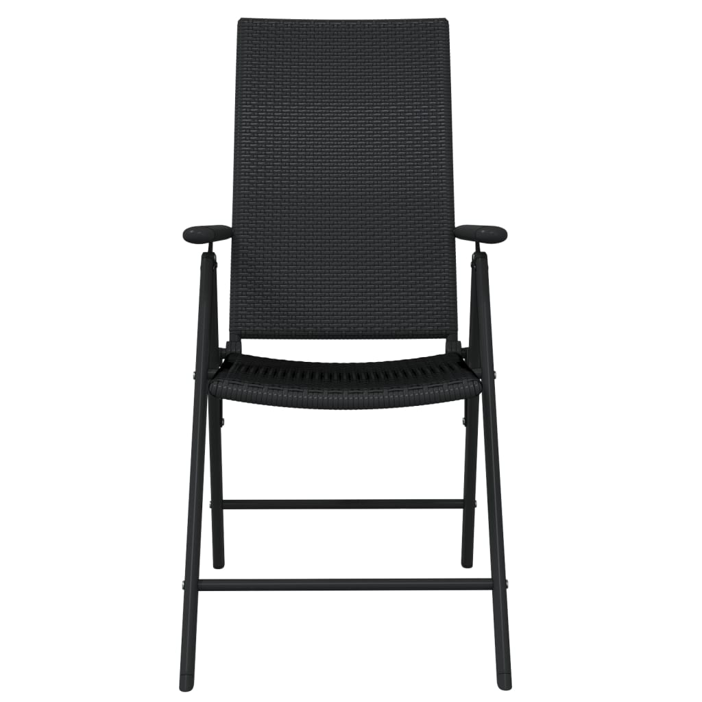 Set mobilier de grădină, 7 piese, negru GartenMobel Dekor