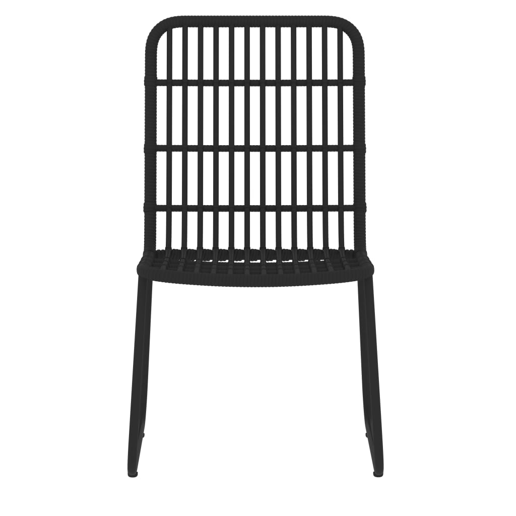 Set de servit masa pentru grădină, 5 piese, negru GartenMobel Dekor