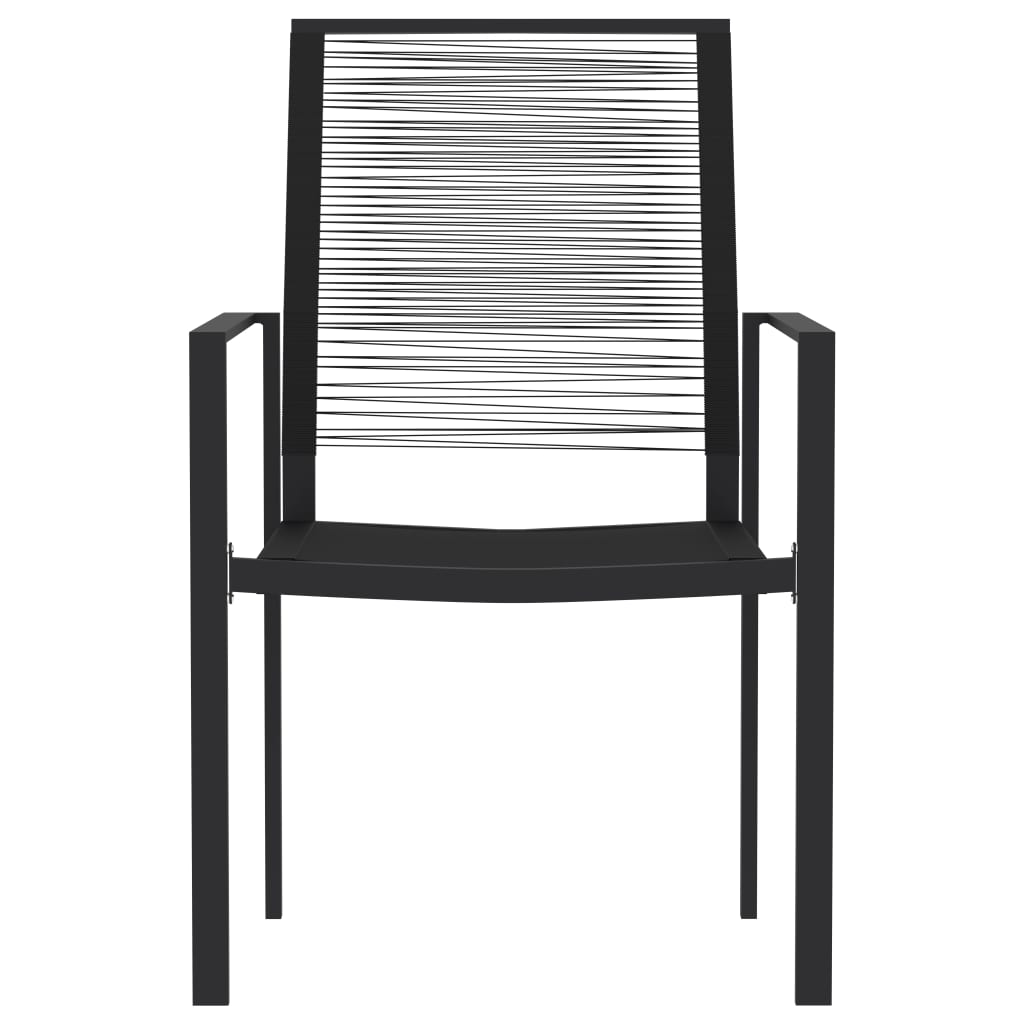 Set de servit masa pentru grădină, 7 piese, negru GartenMobel Dekor