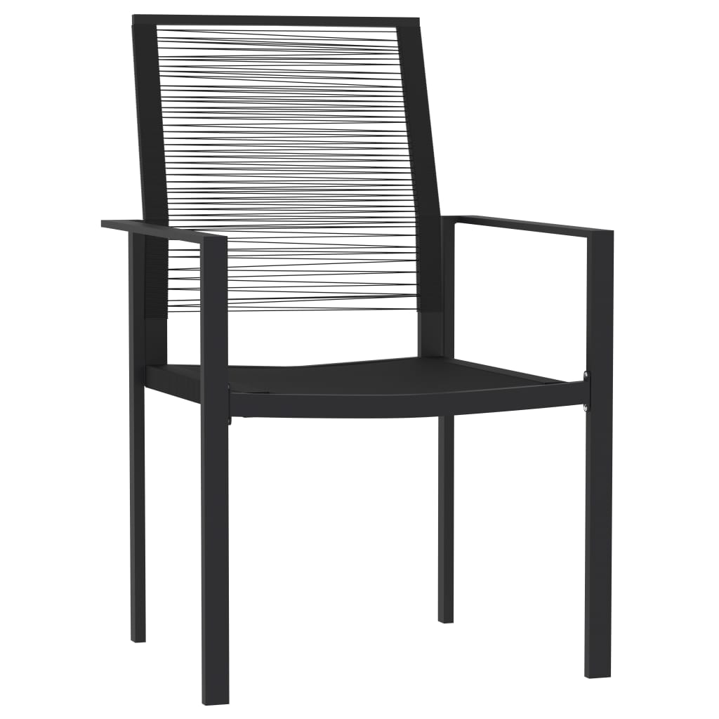 Set de servit masa pentru grădină, 7 piese, negru GartenMobel Dekor