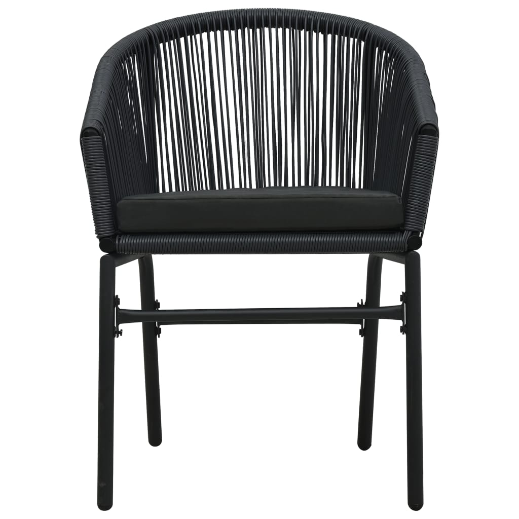Set mobilier de grădină, 9 piese, negru GartenMobel Dekor