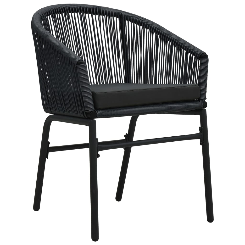 Set mobilier de grădină, 9 piese, negru GartenMobel Dekor