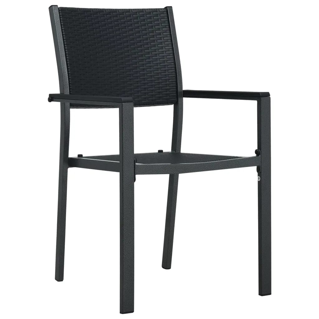 Set mobilier de grădină, 9 piese, negru GartenMobel Dekor