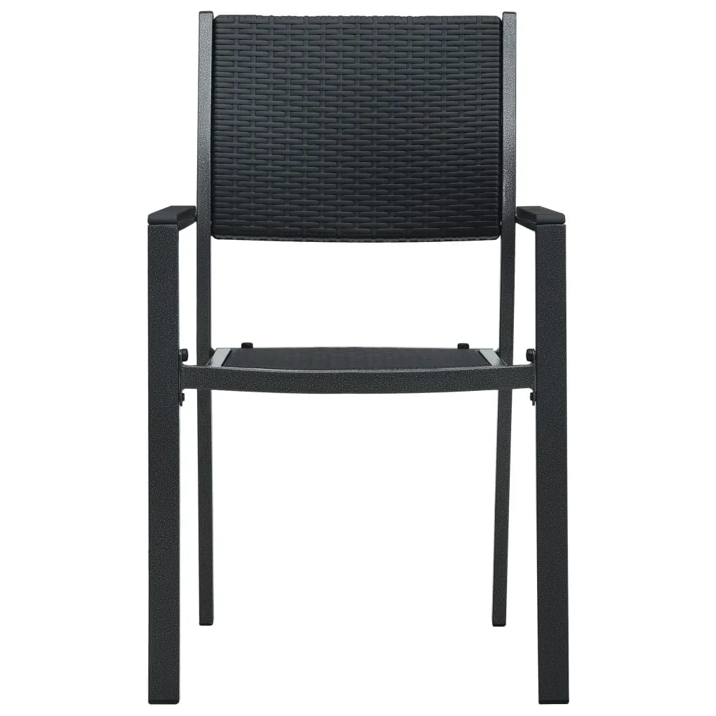 Set mobilier de grădină, 9 piese, negru GartenMobel Dekor