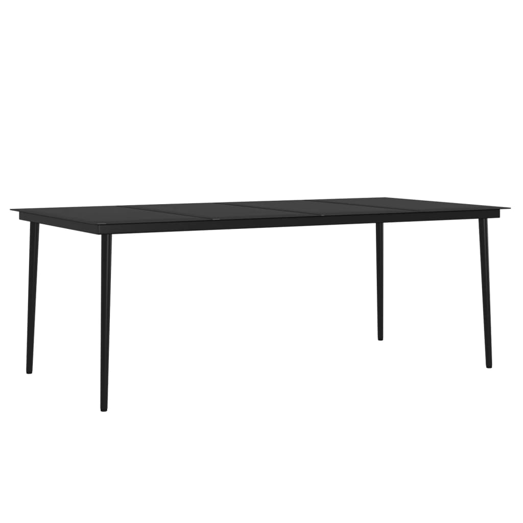 Set mobilier de grădină cu perne, 9 piese, gri și negru GartenMobel Dekor