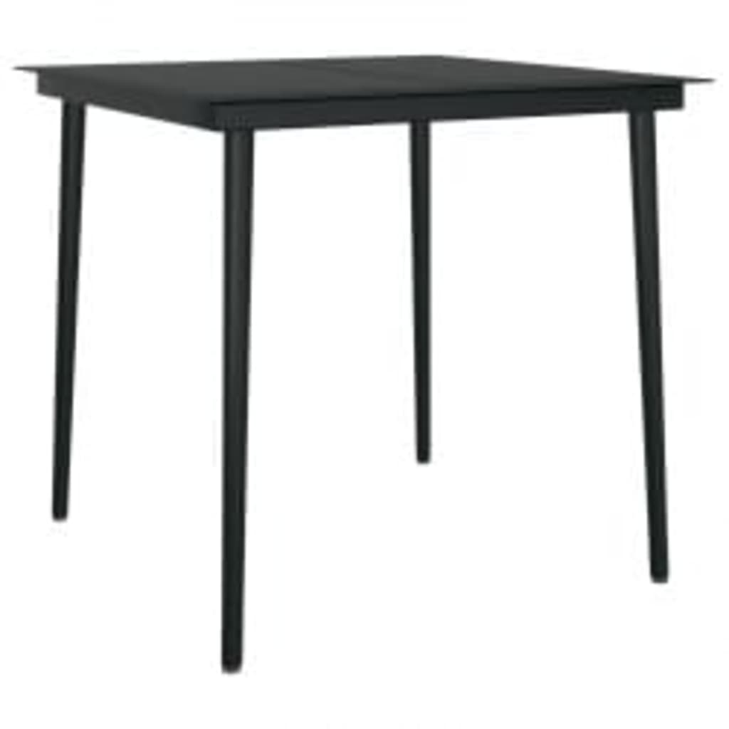 Set mobilier de grădină, cu perne, 5 piese, gri și negru GartenMobel Dekor