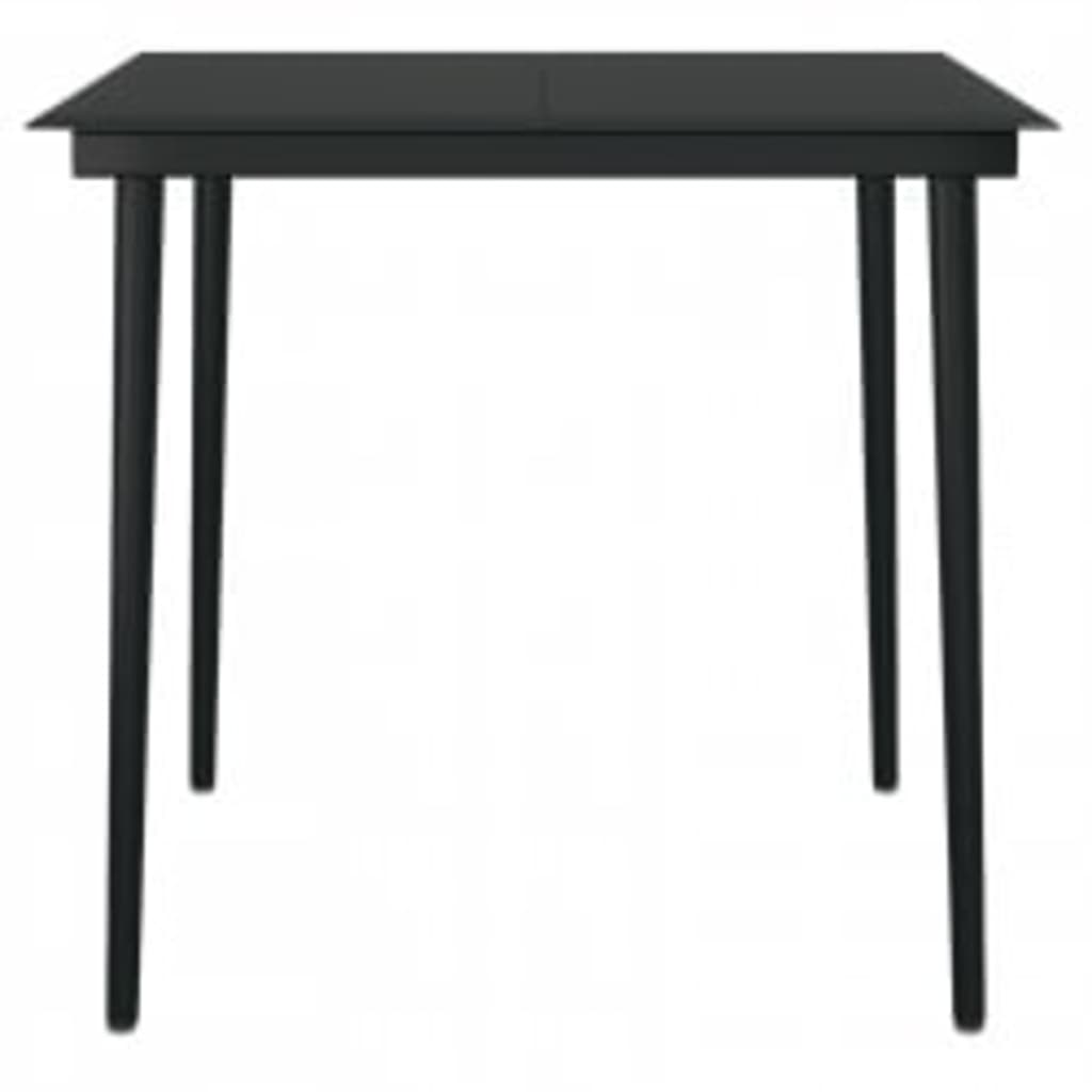 Set mobilier de grădină, cu perne, 5 piese, gri și negru GartenMobel Dekor