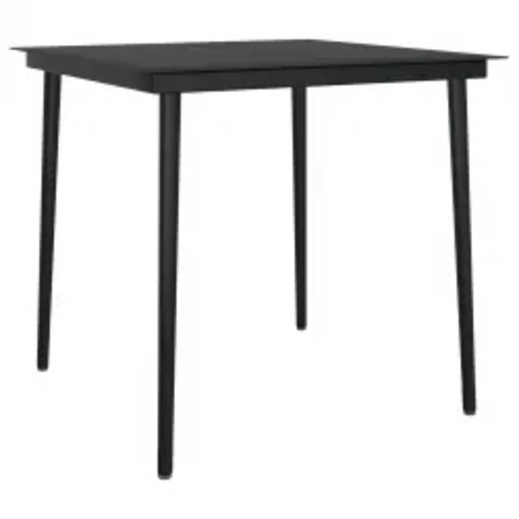Set mobilier de grădină cu perne, 3 piese, negru GartenMobel Dekor