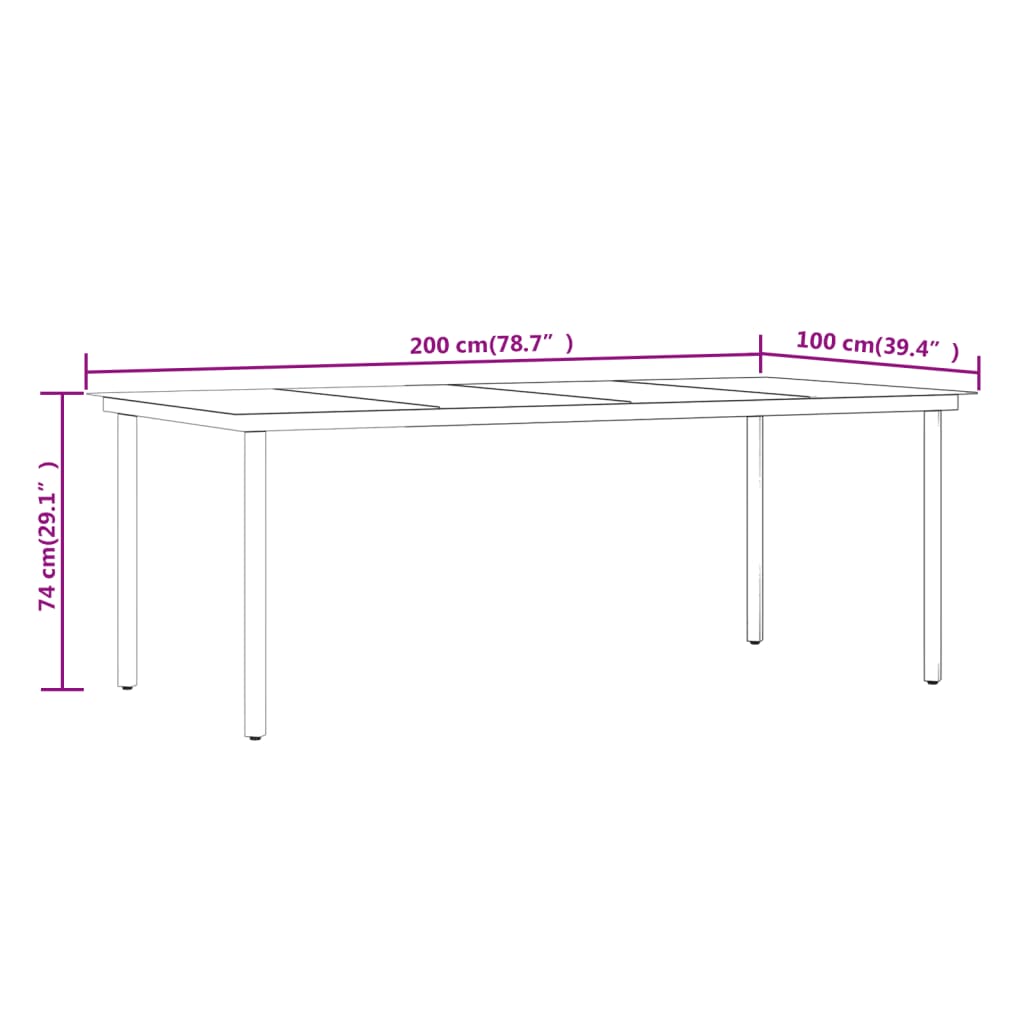 Set de mobilier pentru grădină, cu perne, 9 piese, gri GartenMobel Dekor