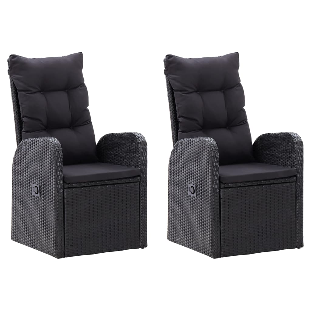 Set de mobilier pentru grădină, cu perne, 9 piese, negru GartenMobel Dekor