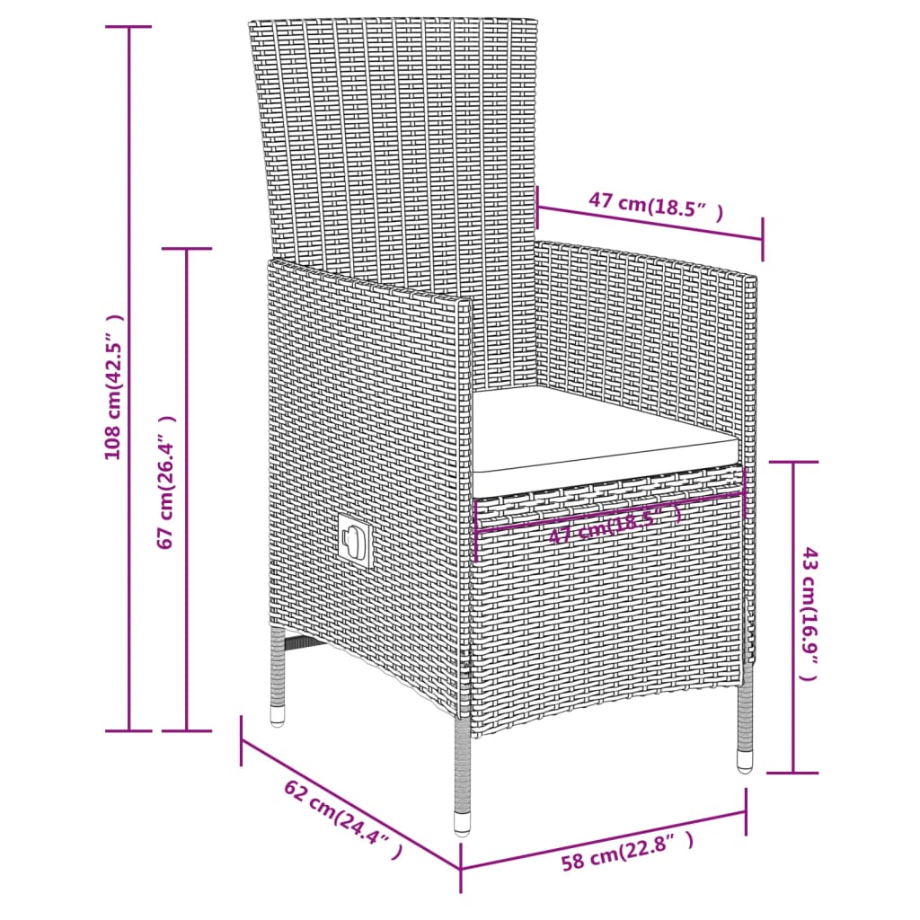 Set de mobilier pentru grădină cu perne, 5 piese, bej GartenMobel Dekor