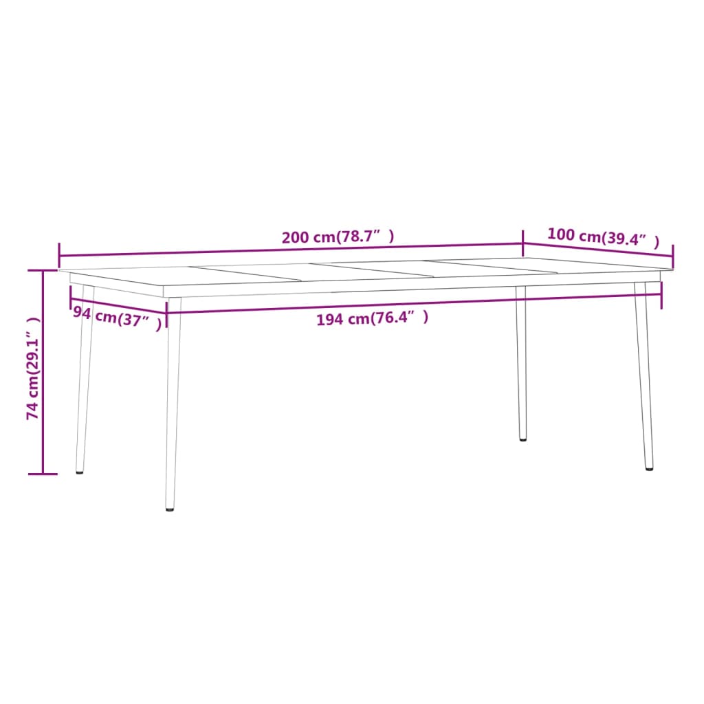 Set de mobilier pentru grădină cu perne, 7 piese, bej GartenMobel Dekor