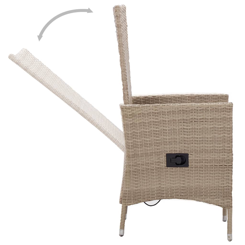 Set de mobilier pentru grădină cu perne, 7 piese, bej GartenMobel Dekor