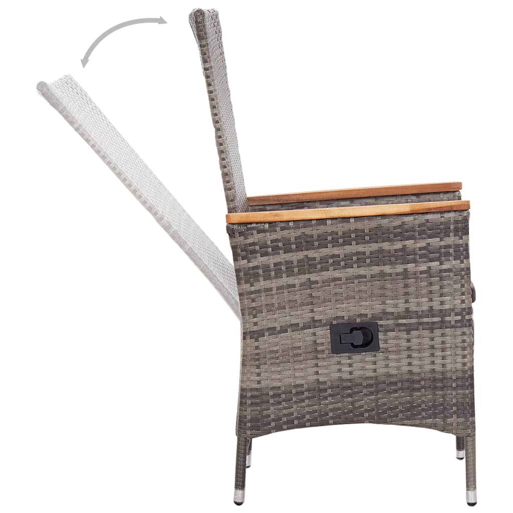 Set mobilier pentru grădină, cu perne, 5 piese, gri GartenMobel Dekor