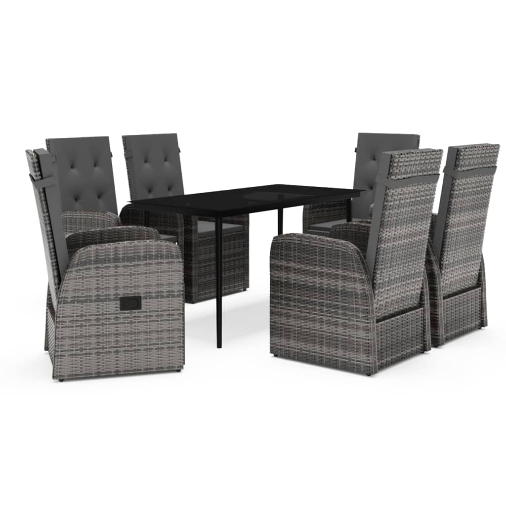 Set mobilier pentru grădină, cu perne, 7 piese, gri GartenMobel Dekor