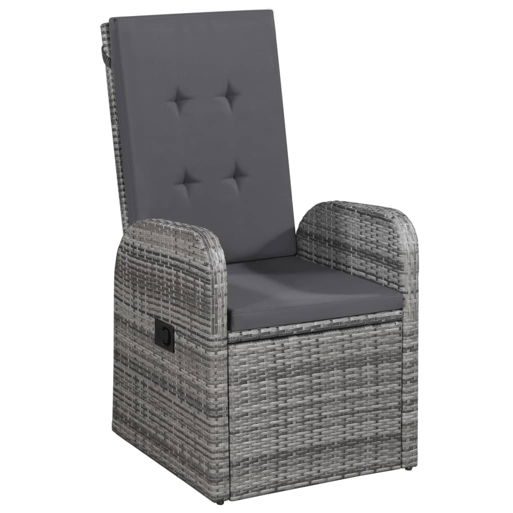 Set mobilier pentru grădină cu perne, 9 piese, gri GartenMobel Dekor
