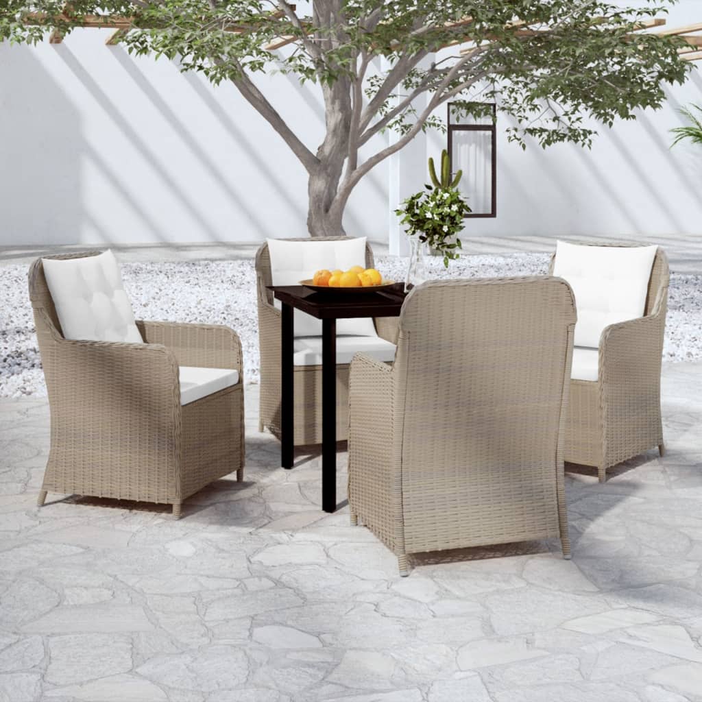 Set de mobilier pentru grădină, 5 piese, maro GartenMobel Dekor