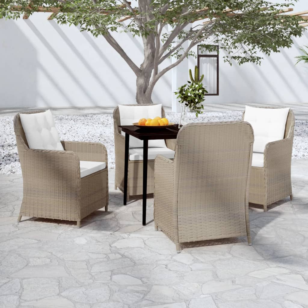 Set de mobilier pentru grădină, 5 piese, maro GartenMobel Dekor