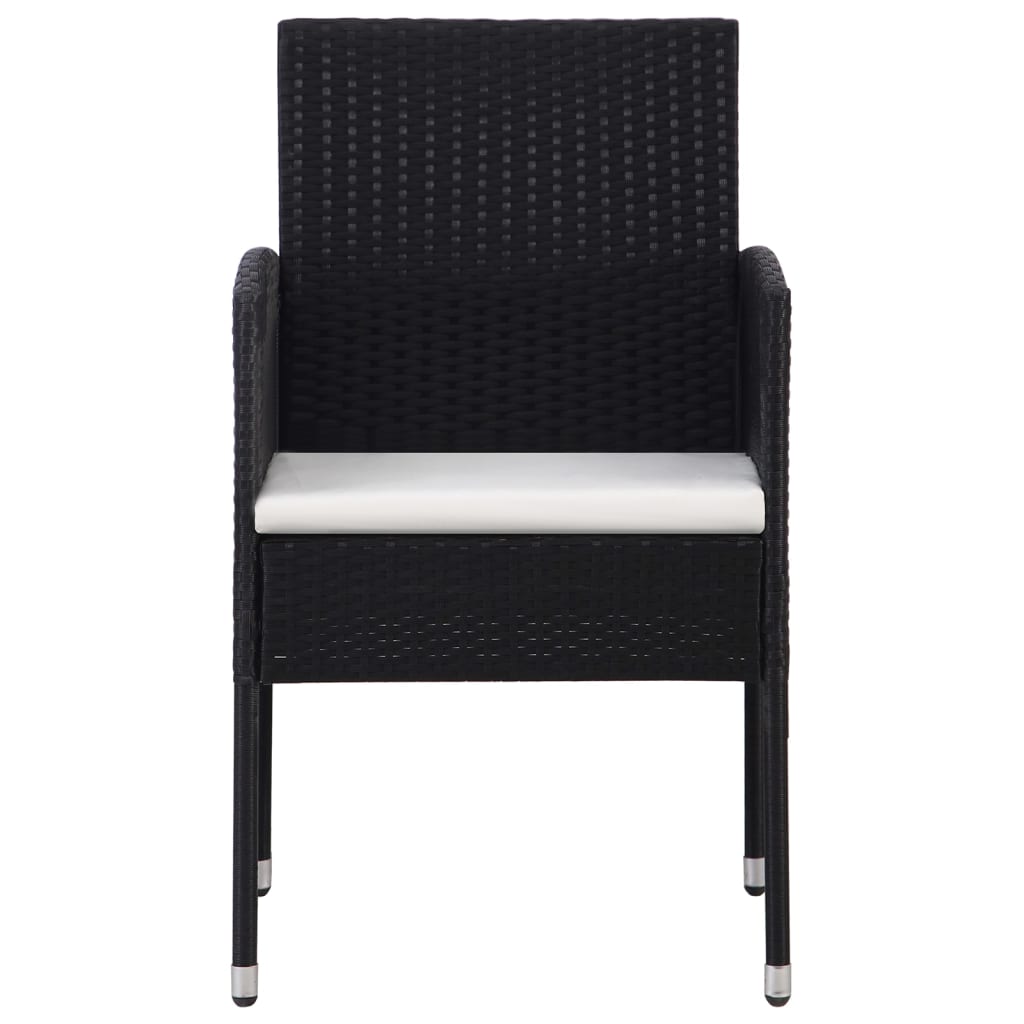 Set mobilier de grădină, 3 piese, negru GartenMobel Dekor
