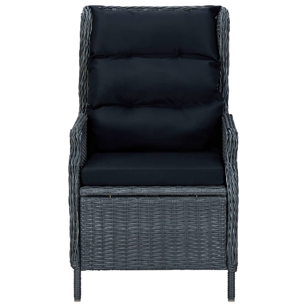 Set de mobilier pentru grădină, 3 piese, gri închis GartenMobel Dekor