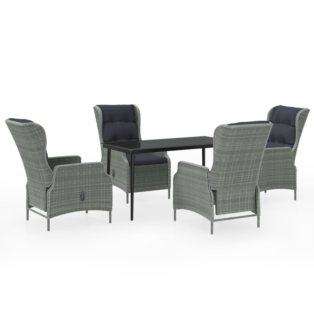 Set de mobilier pentru grădină, 5 piese, gri deschis GartenMobel Dekor