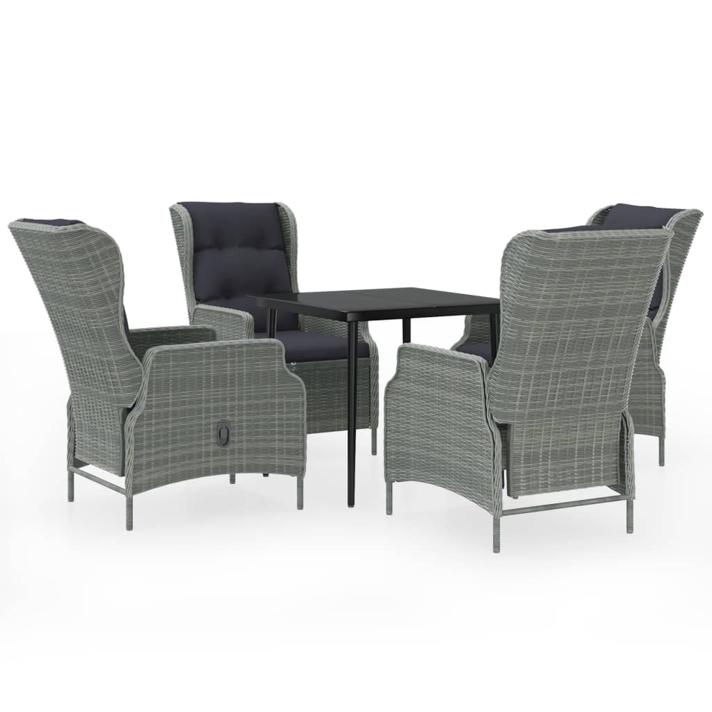 Set de mobilier pentru grădină, 5 piese, gri deschis GartenMobel Dekor