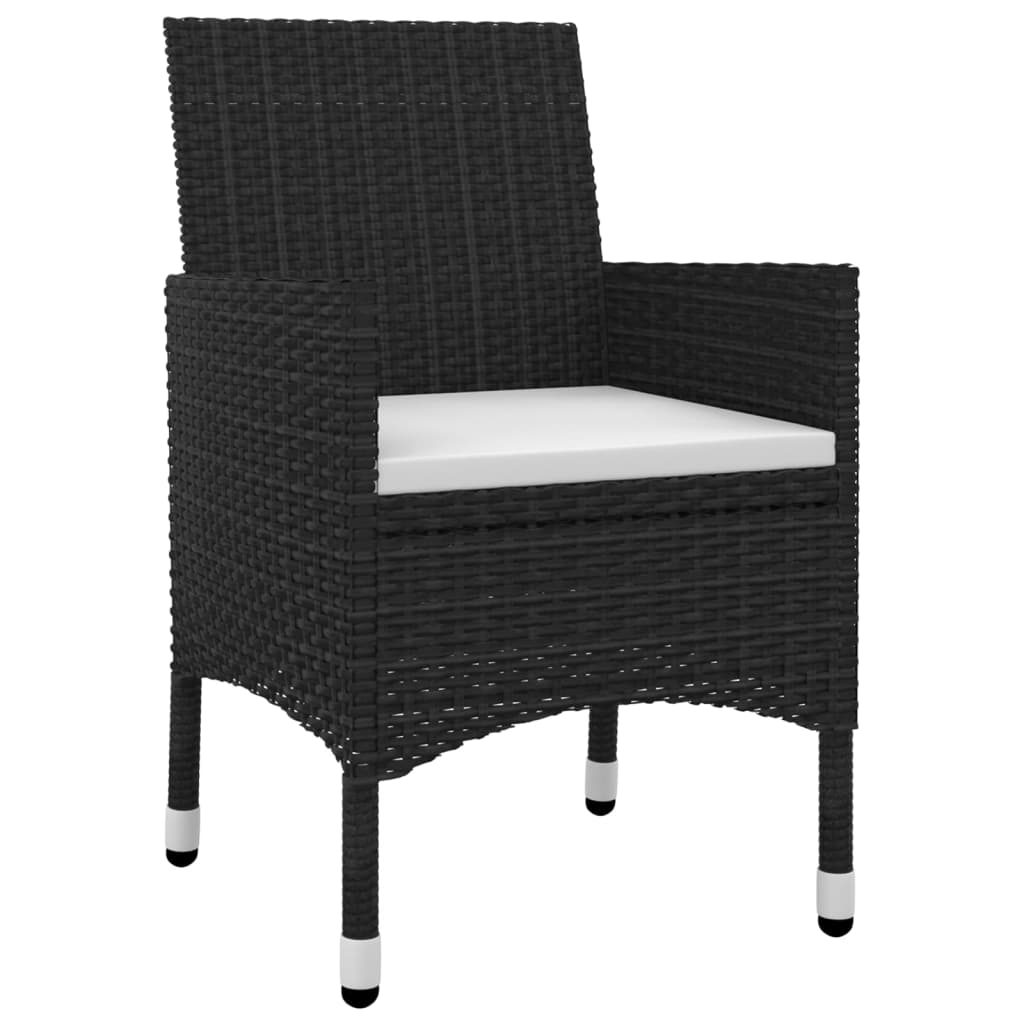 Set mobilier de grădină cu perne 5 piese poliratan & sticlă GartenMobel Dekor