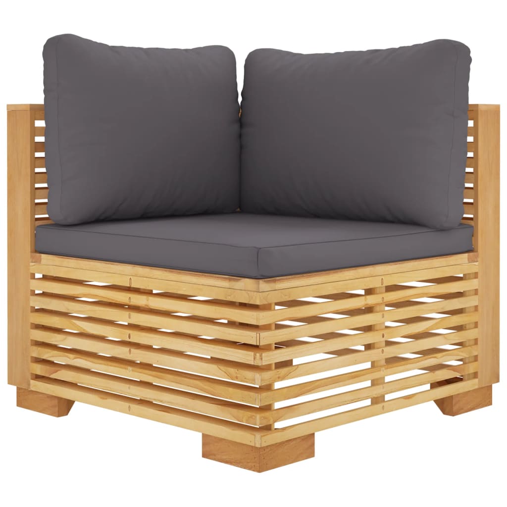 Set mobilier grădină cu perne, 5 piese, lemn masiv de tec GartenMobel Dekor