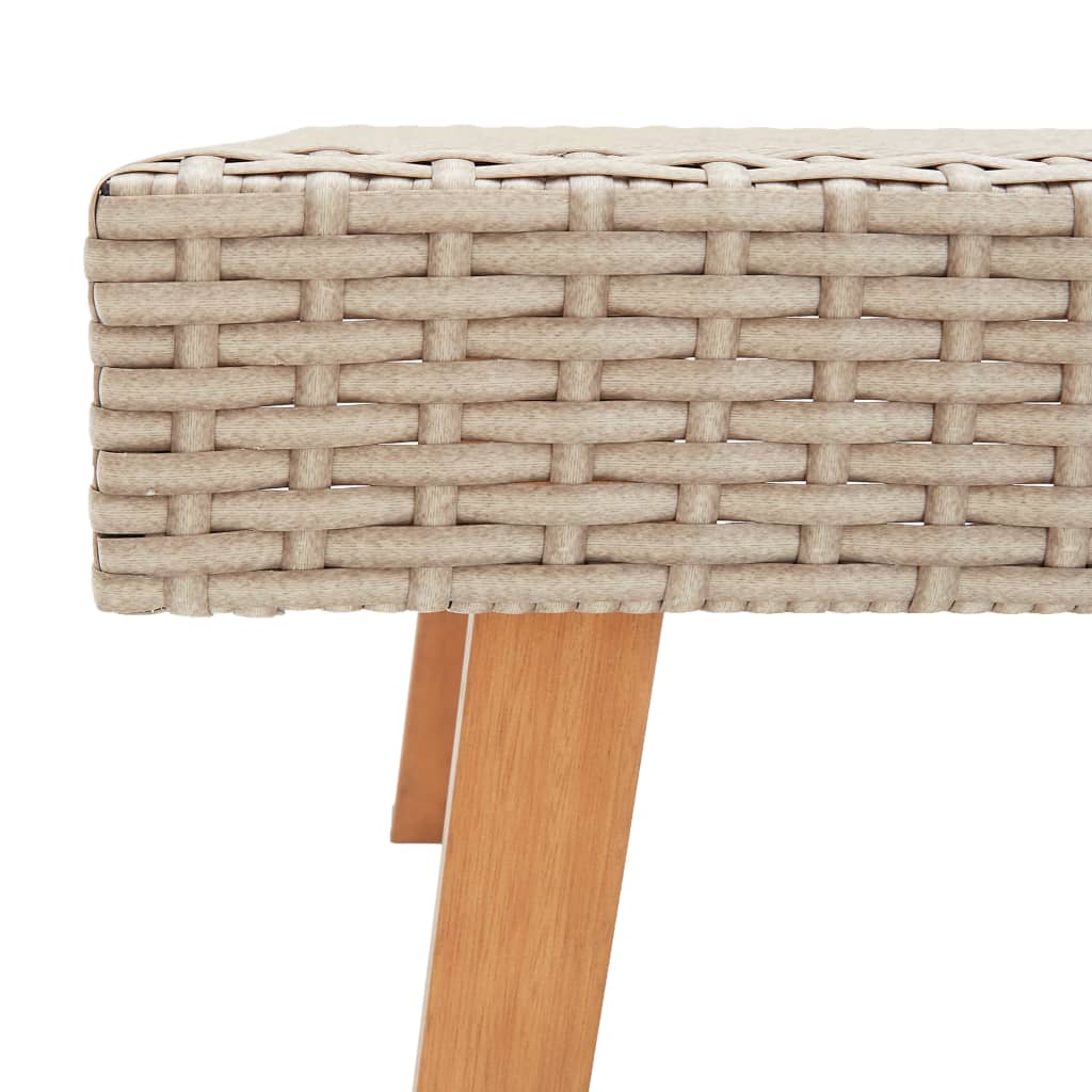 Set mobilier de grădină cu perne, 3 piese, bej, poliratan GartenMobel Dekor