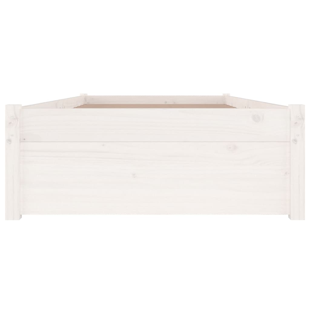 Cadru de pat cu sertare Single 3FT, alb, 90x190 cm GartenMobel Dekor