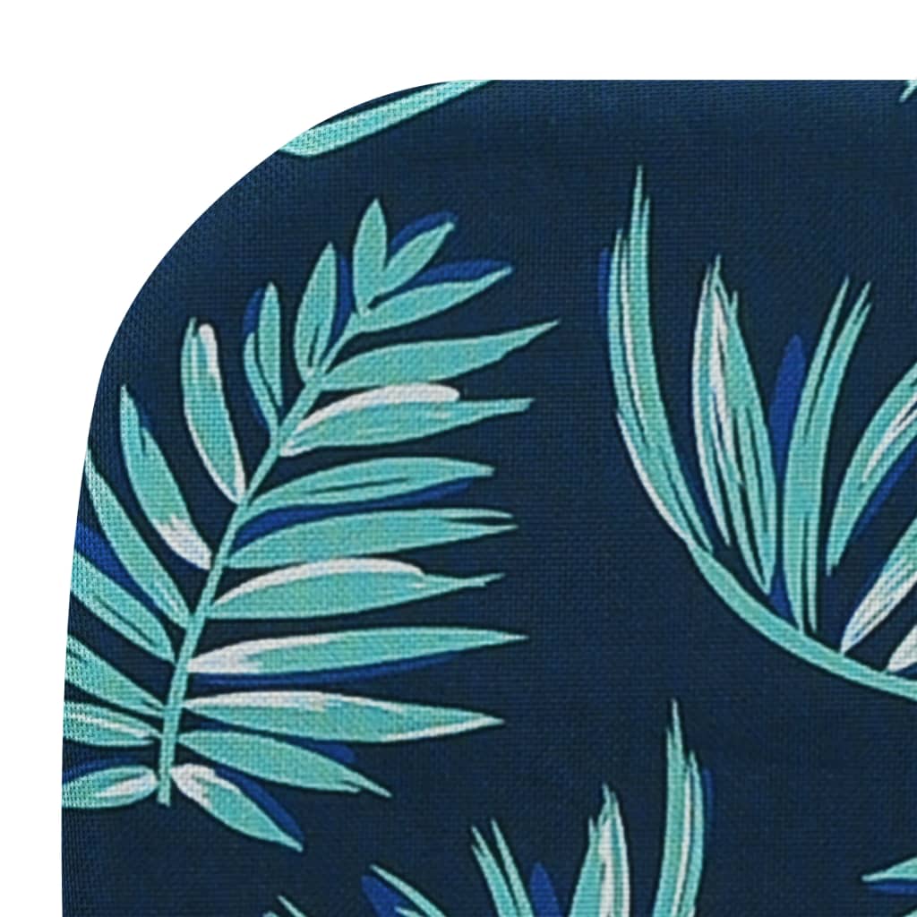 Șezlonguri pliabile, 2 buc., oțel & țesătură, model frunze GartenMobel Dekor