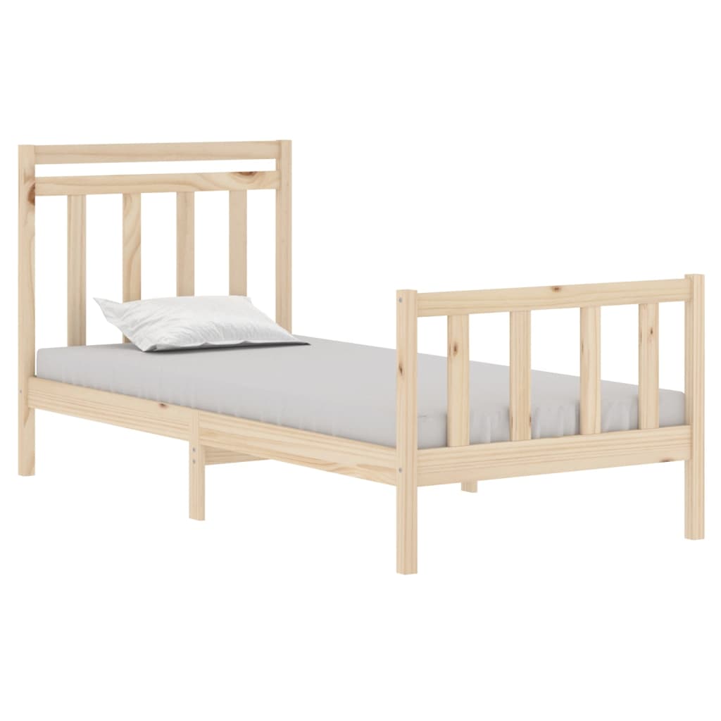 Cadru de pat single, 90x190 cm, lemn masiv GartenMobel Dekor