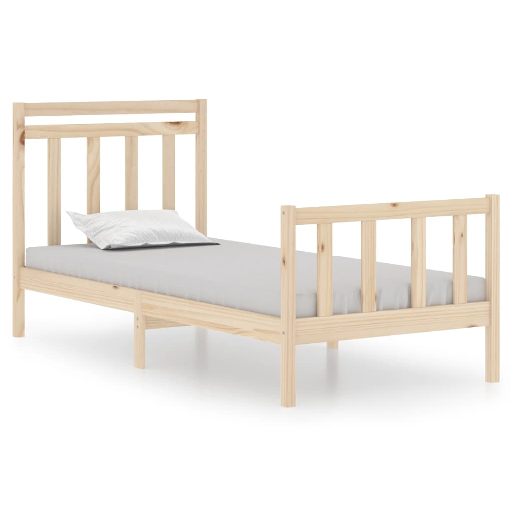 Cadru de pat single, 90x190 cm, lemn masiv GartenMobel Dekor