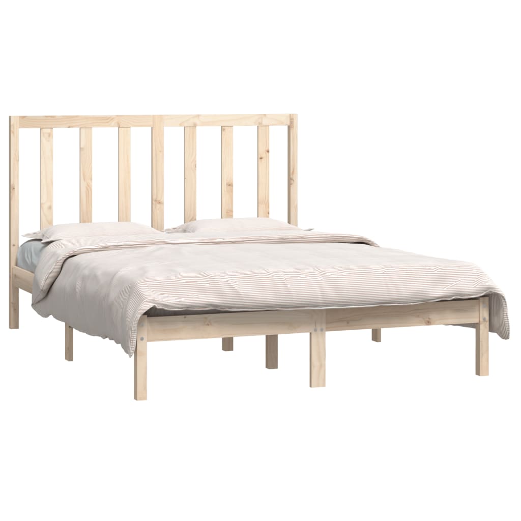 Cadru de pat, 140x190 cm, lemn masiv de pin GartenMobel Dekor