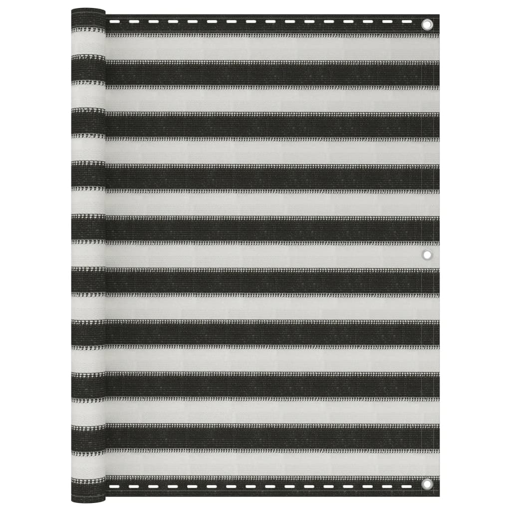 Paravan pentru balcon, antracit și alb, 120 x 300 cm, HDPE GartenMobel Dekor
