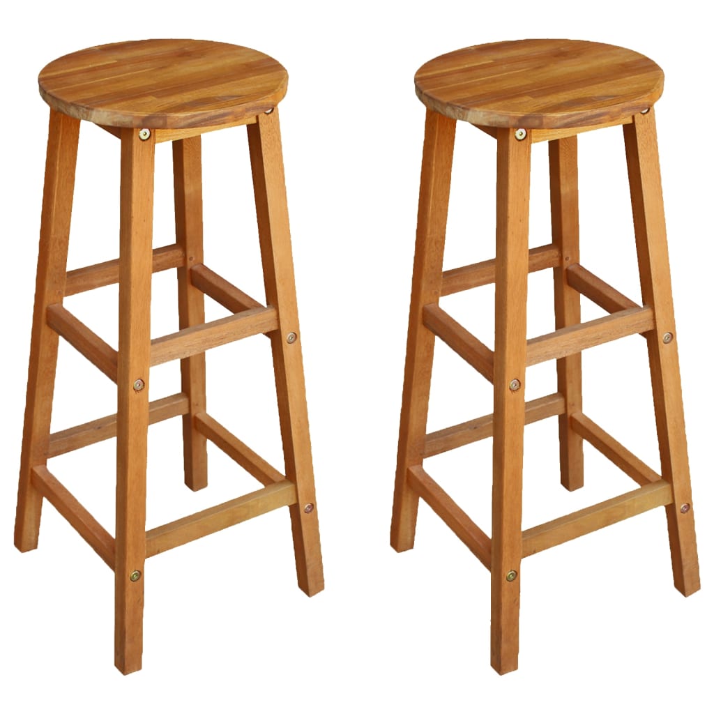 Set mobilier de bar de balcon, 3 piese, lemn masiv de acacia GartenMobel Dekor