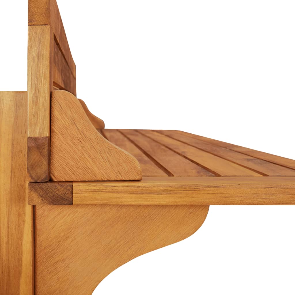 Set mobilier de bar de balcon, 3 piese, lemn masiv de acacia GartenMobel Dekor