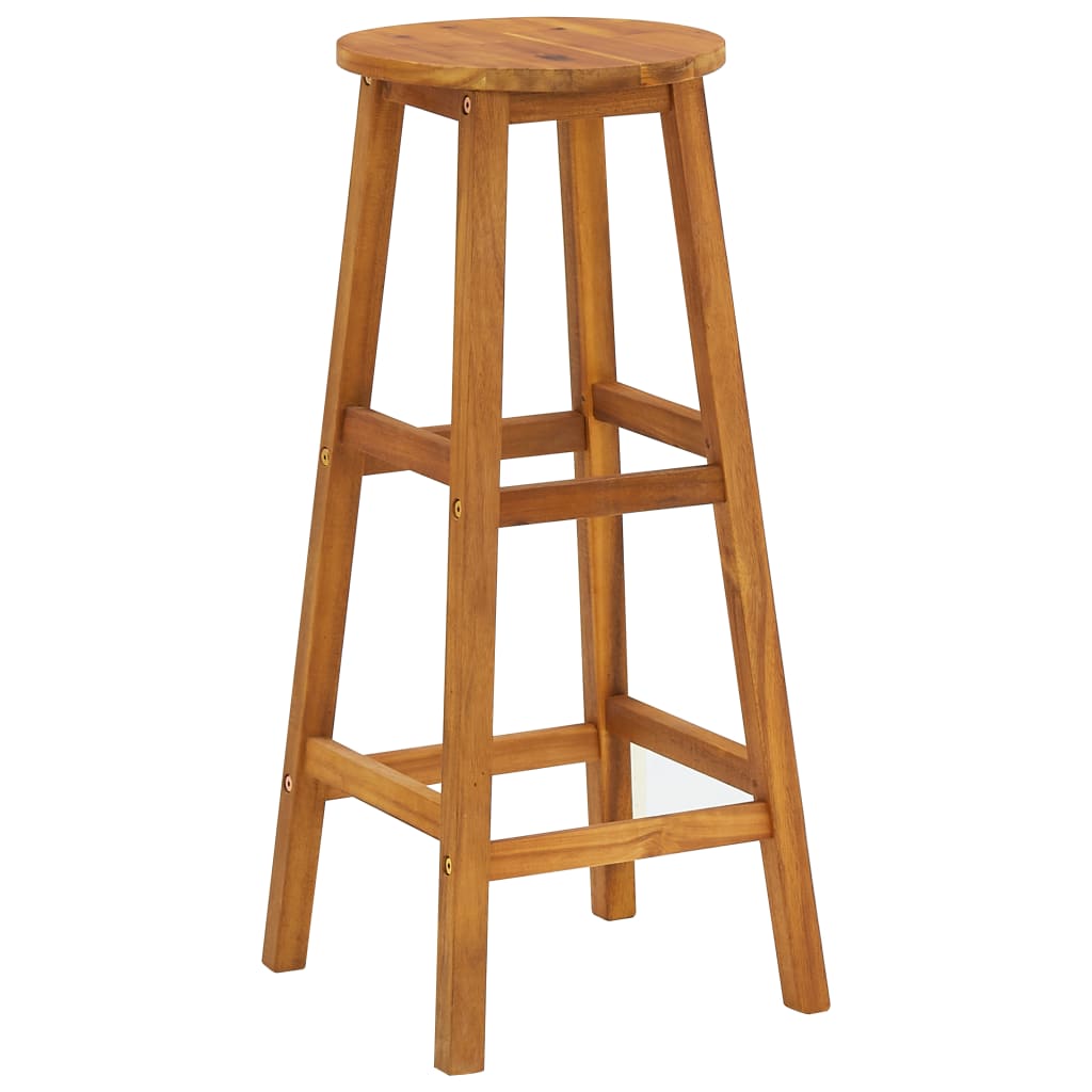 Set mobilier de bar de balcon, 3 piese, lemn masiv de acacia GartenMobel Dekor