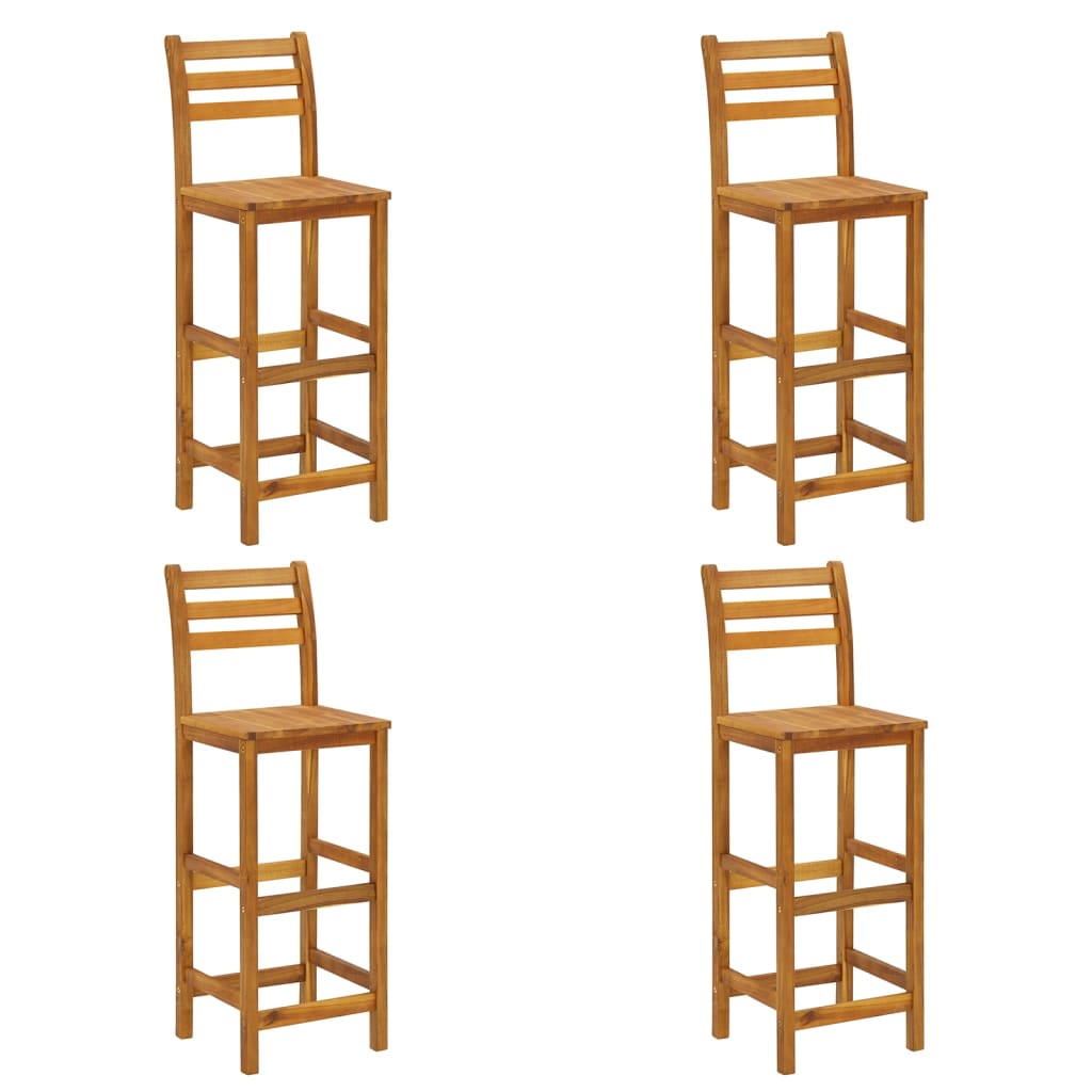 Set mobilier de bar de grădină, 5 piese, lemn masiv de acacia GartenMobel Dekor