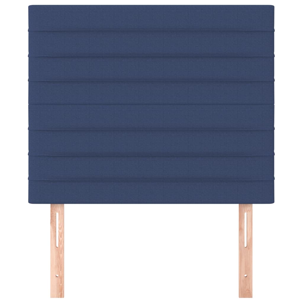 Tăblii de pat, 2 buc, albastru, 100x5x78/88 cm, textil GartenMobel Dekor