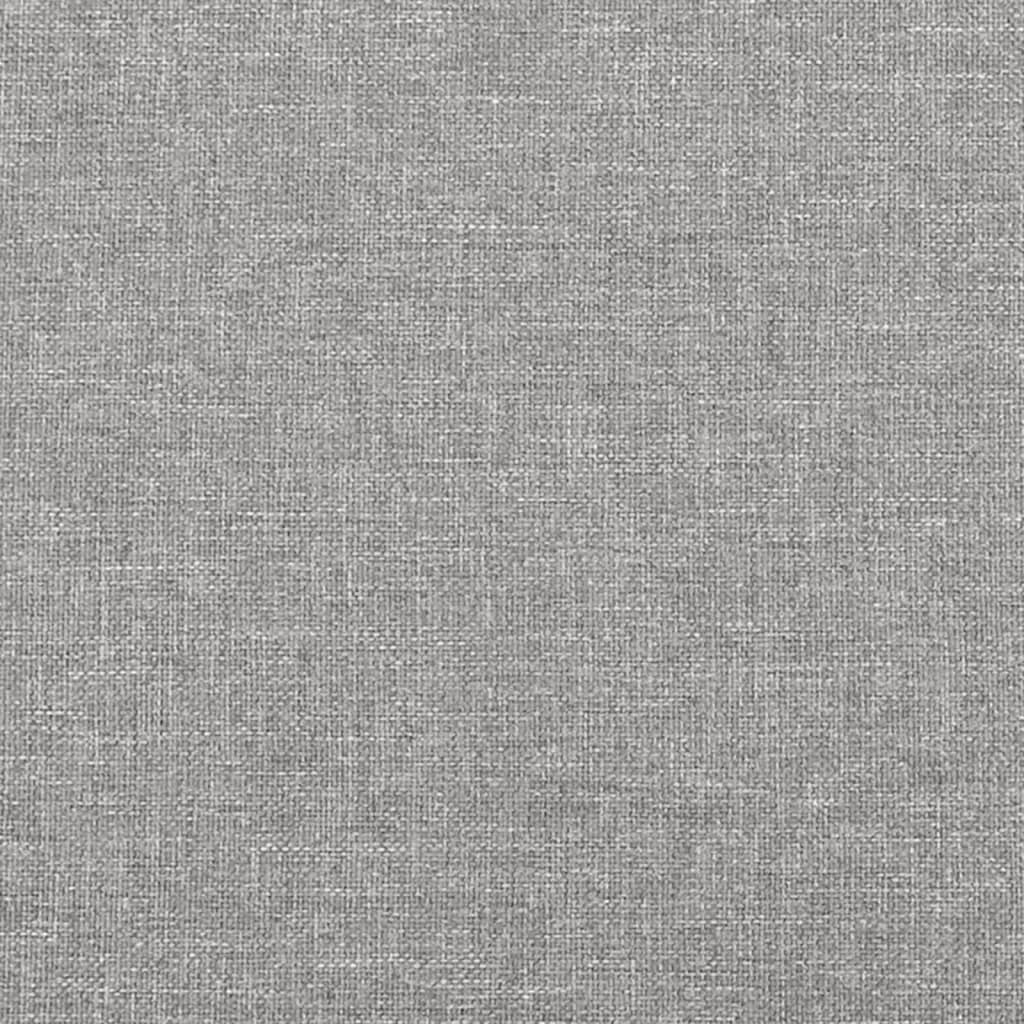 Tăblii de pat, 4 buc, gri deschis, 100x5x78/88 cm, textil GartenMobel Dekor