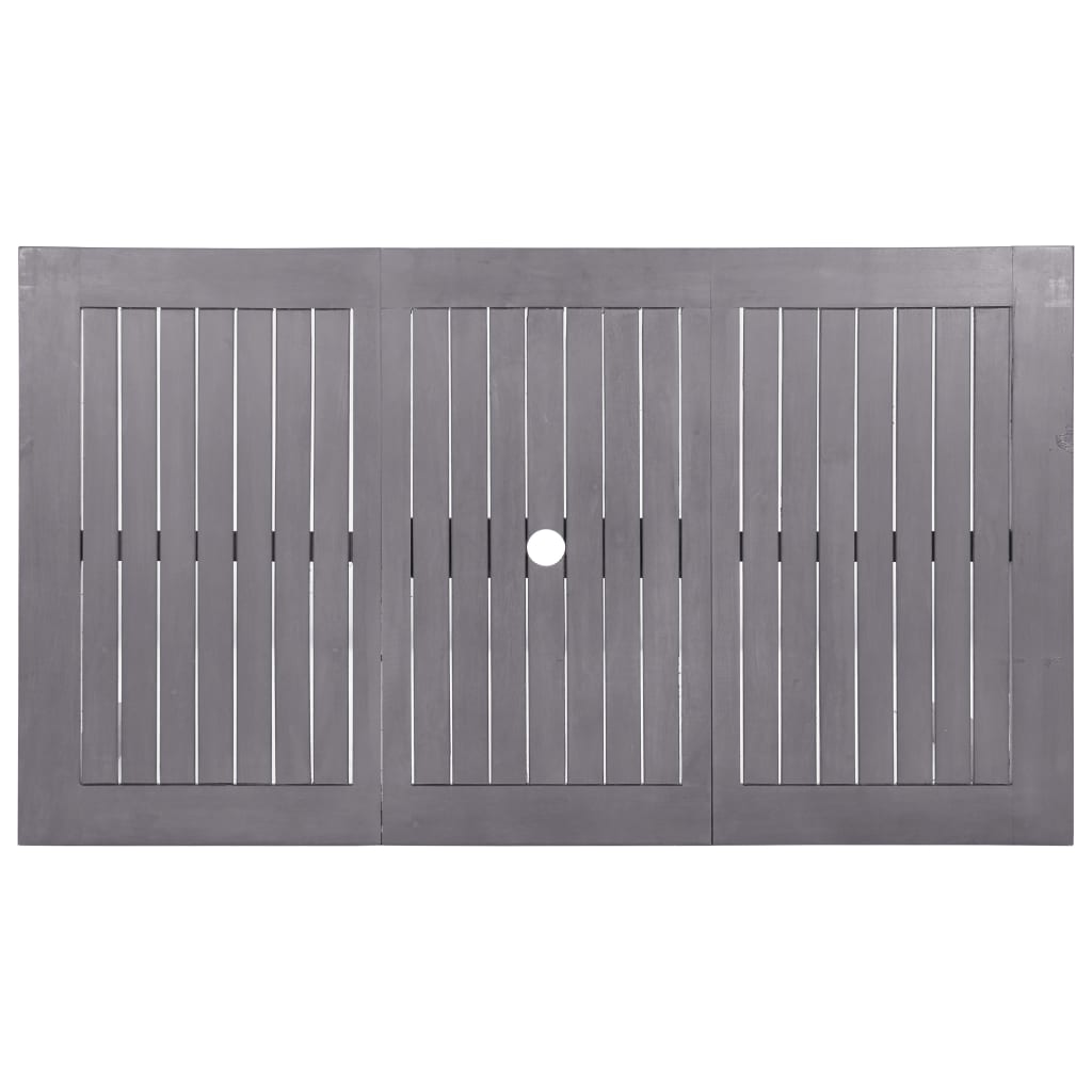 Masă de grădină, gri, 140 x 80 x 74 cm, lemn masiv de acacia GartenMobel Dekor