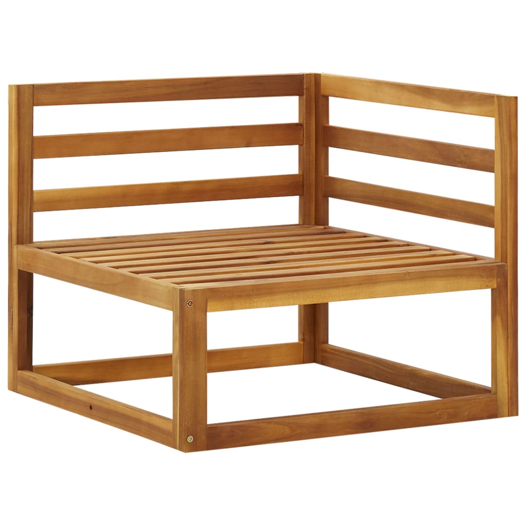 Canapele de colț modulare cu perne, 2 buc., alb crem GartenMobel Dekor