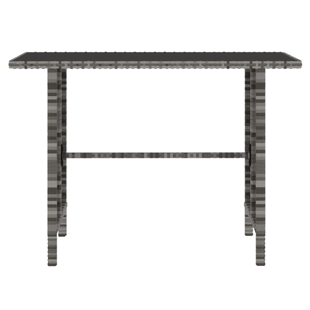 Set mobilier de grădină cu perne, 4 piese, gri, poliratan GartenMobel Dekor