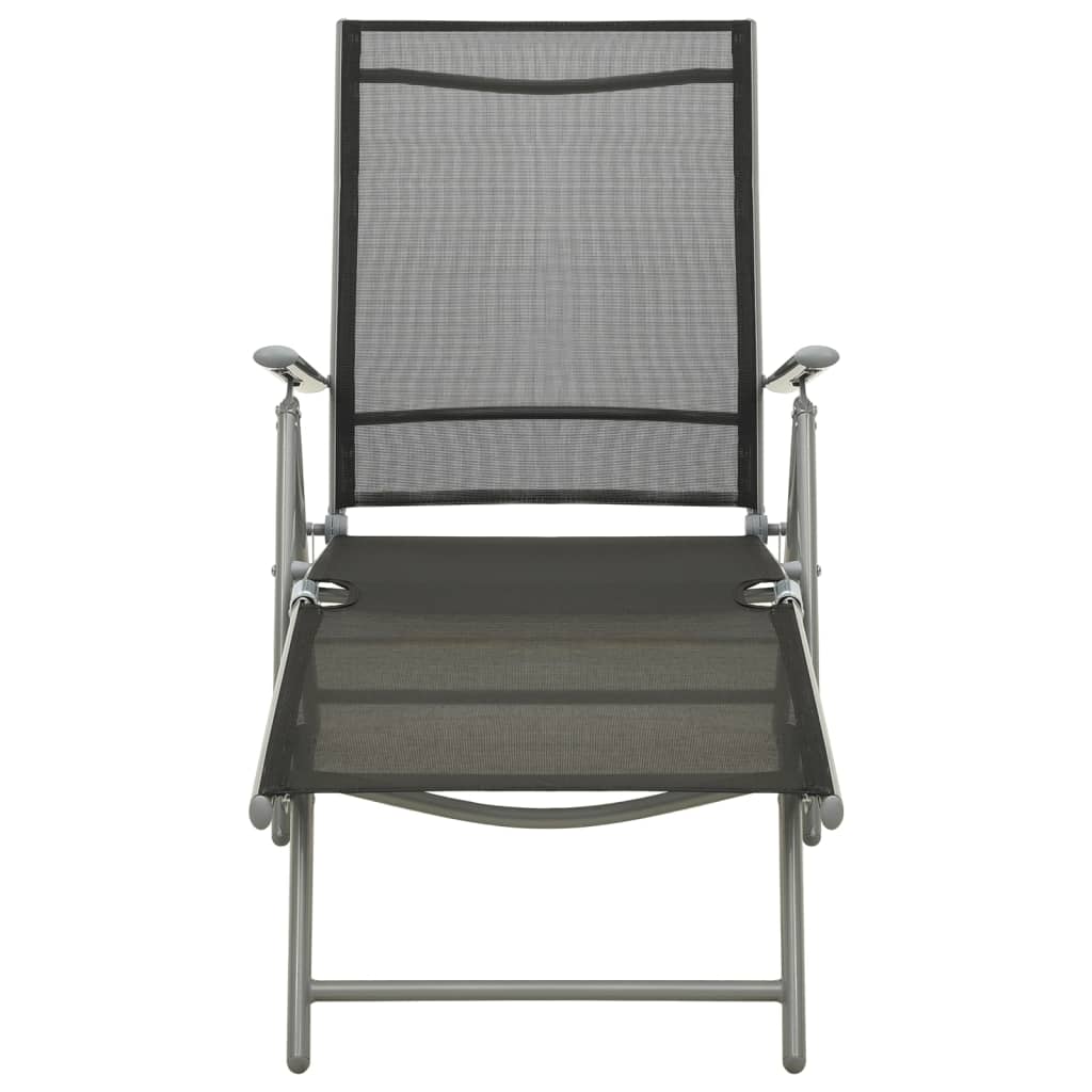 Set mobilier de grădină, 3 piese, argintiu, textilenă&aluminiu GartenMobel Dekor