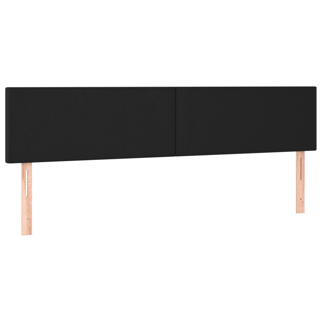 Pat continental cu saltea, negru, 200x200 cm, piele ecologică GartenMobel Dekor