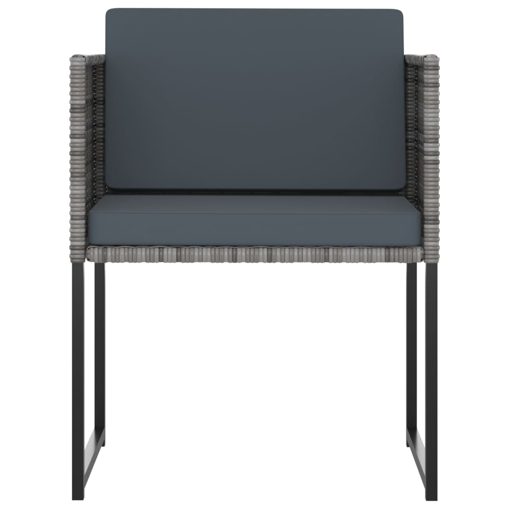 Set mobilier de grădină cu perne, 11 piese, gri, poliratan GartenMobel Dekor